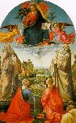 Domenico Ghirlandaio Christ in Heaven with Four Saints and a Donor Germany oil painting artist